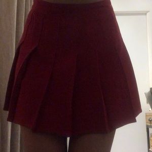 Red Tennis Skirt
